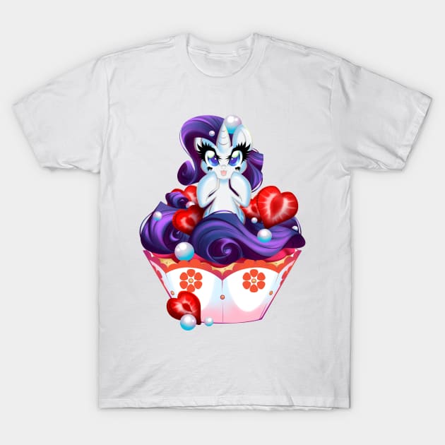 PonyCake Rarity T-Shirt by BambooDog